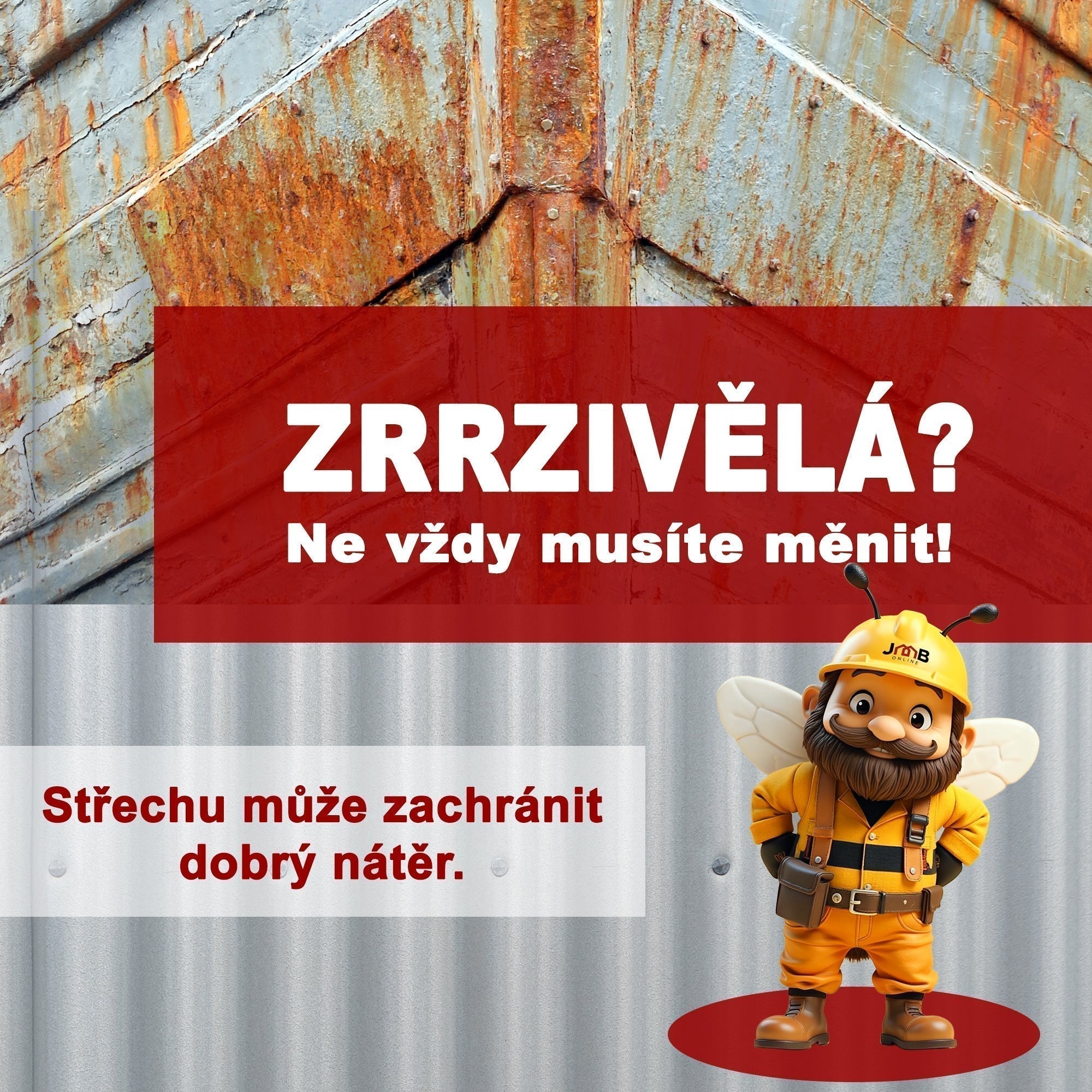 Nátěr střechy. Renovace střechy barvou - řešení, které ušetří.