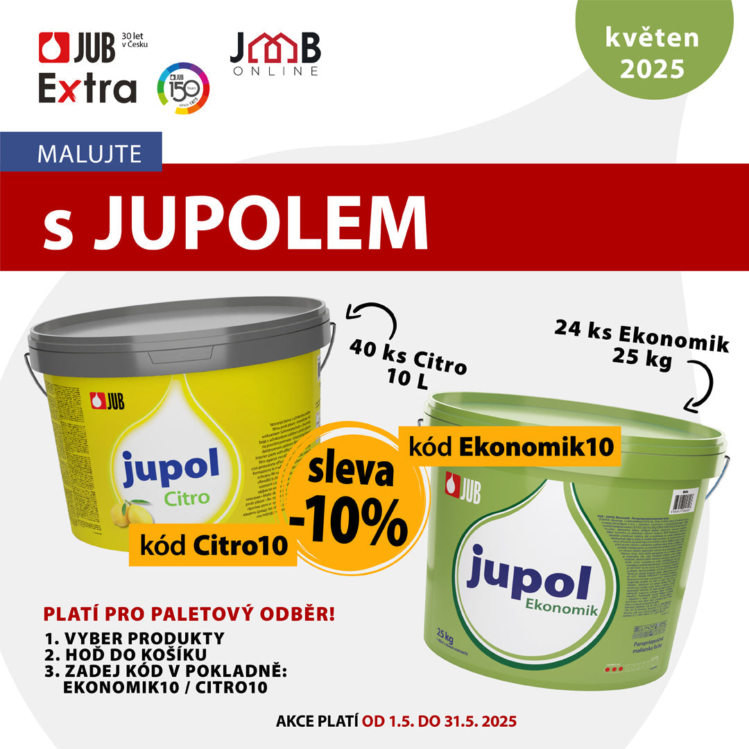JUB JUPOL květen slevy