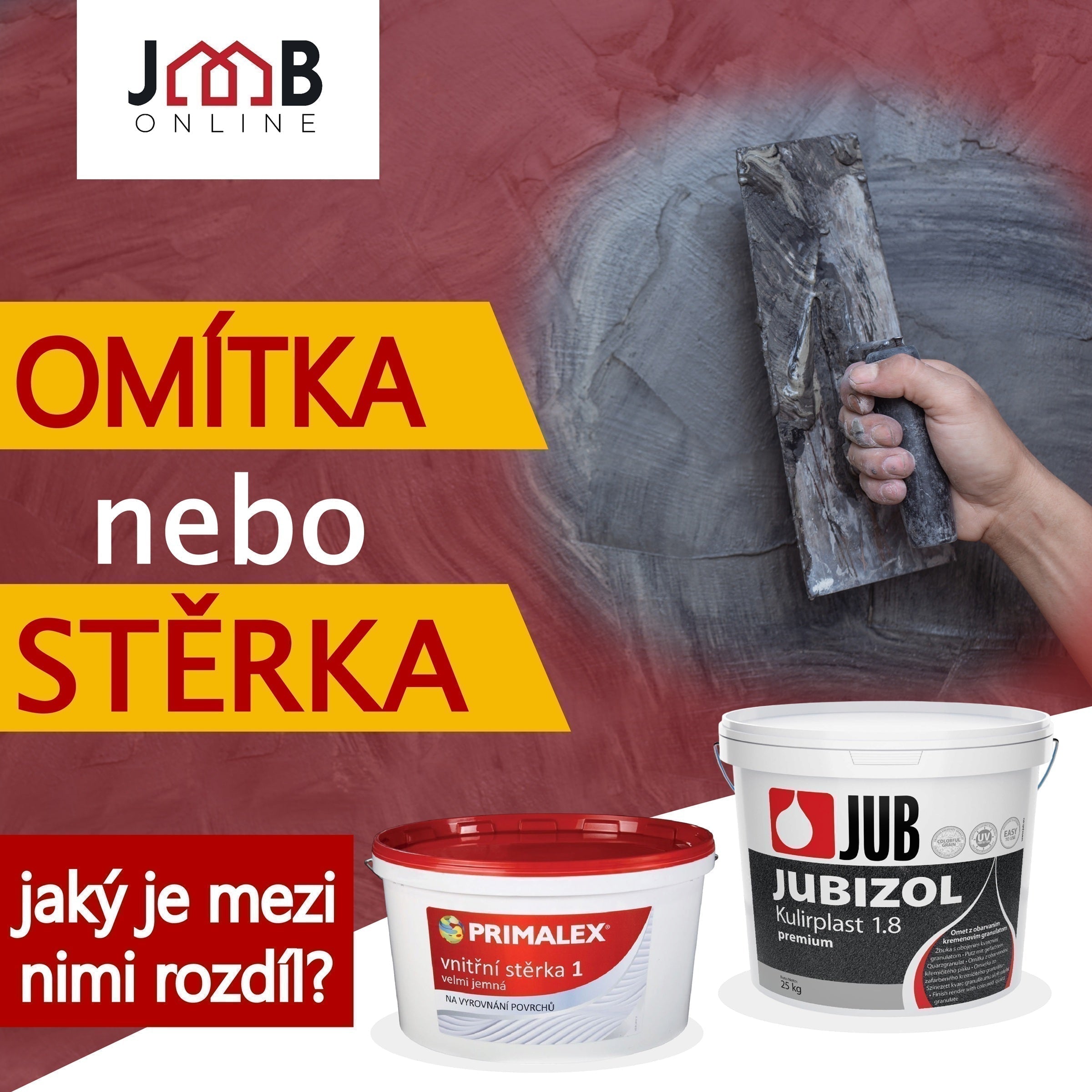 Omítka nebo stěrka
