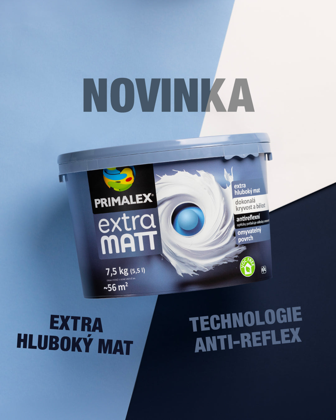 PRIMALEX extra matt sněhobílá hluboce matná interiérová barva
