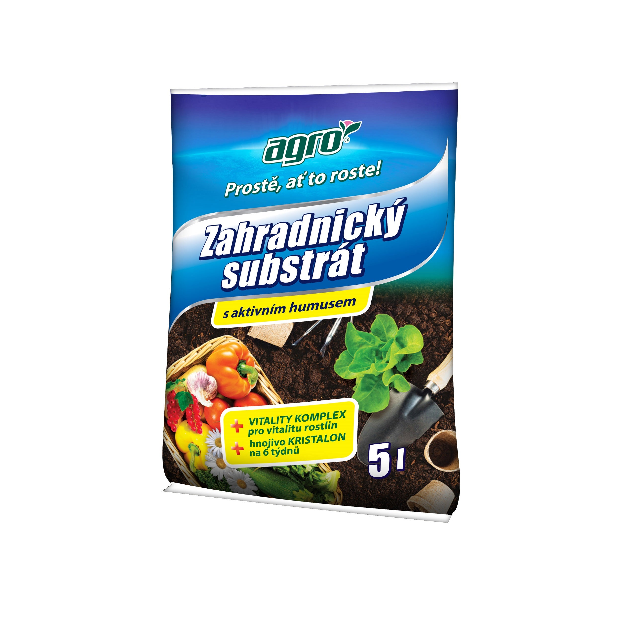 AGRO Zahradnický substrát s aktivním humusem 5 l