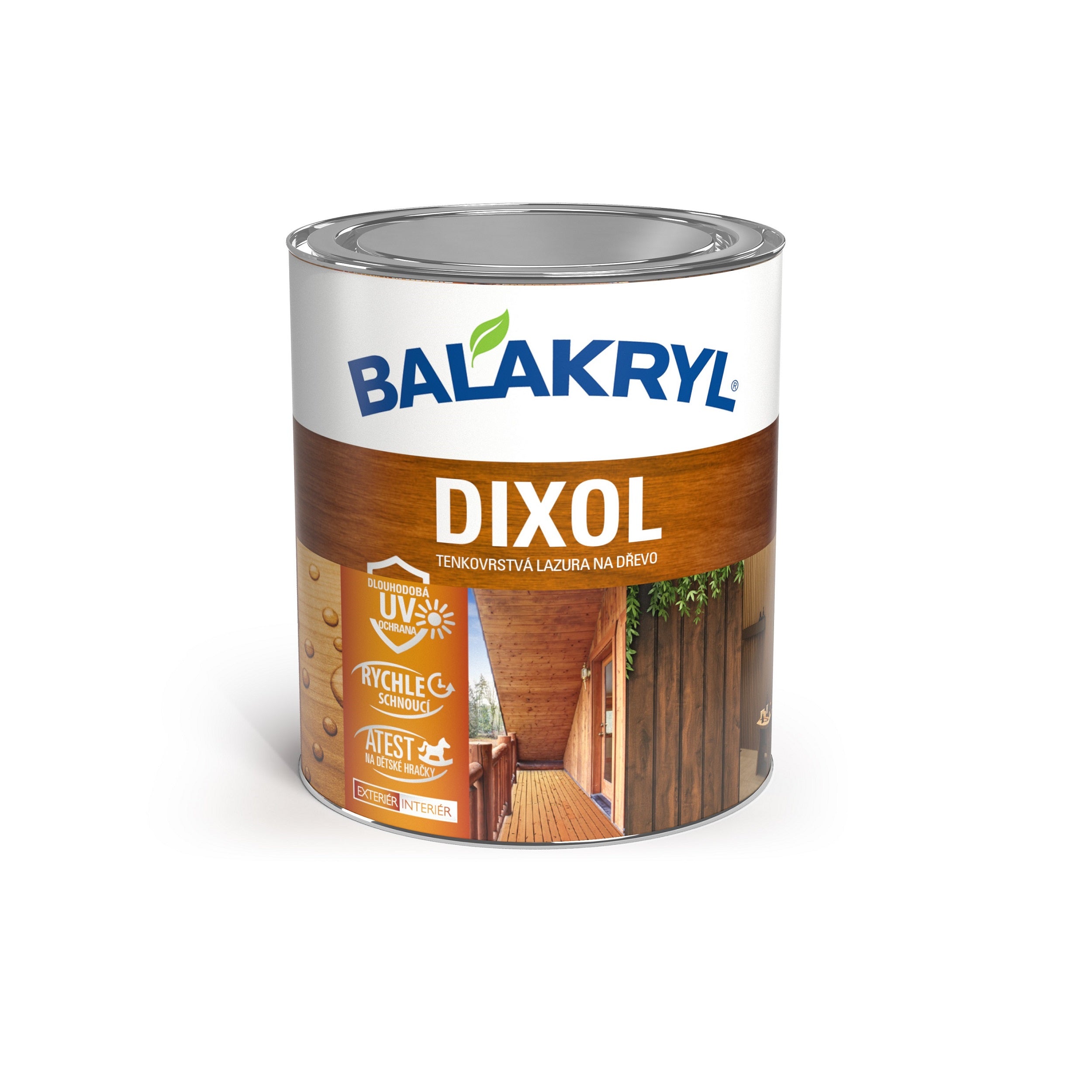 BALAKRYL DIXOL vodou ředitelná tenkovrstvá lazura na dřevo