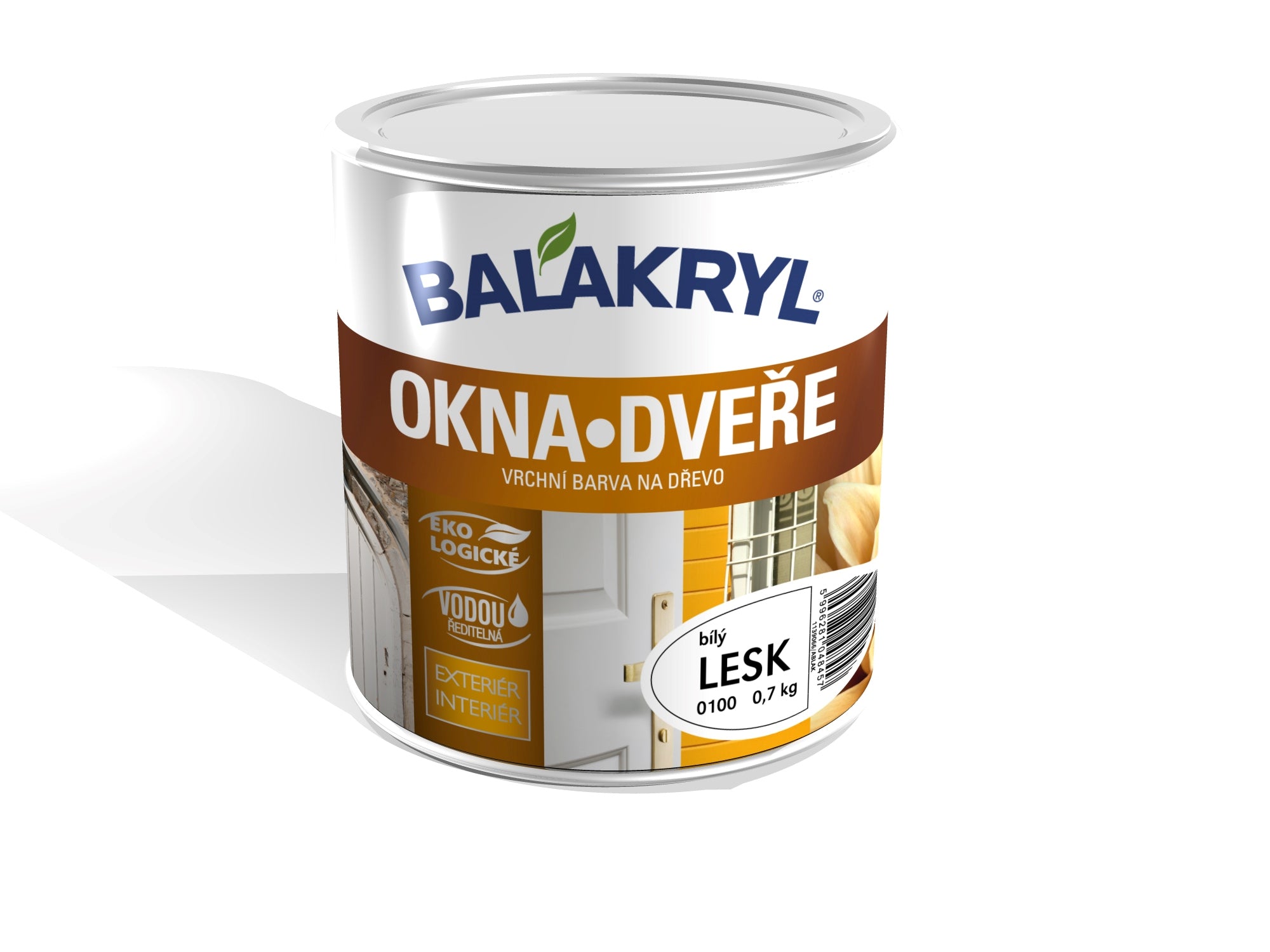 BALAKRYL OKNA a DVEŘE vodou ředitelná akrylátová barva na dřevo