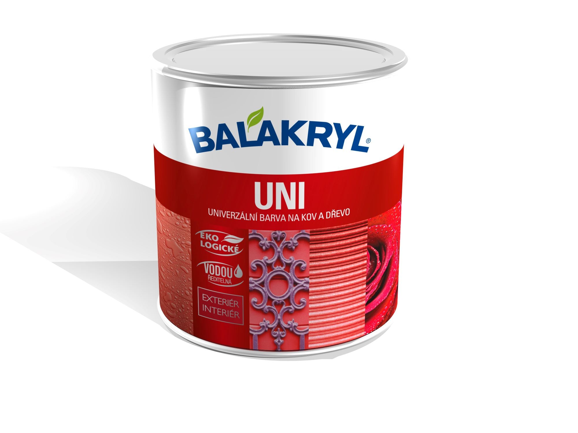 BALAKRYL UNI LESK vodou ředitelná rychleschnoucí univerzální barva na kov a dřevo
