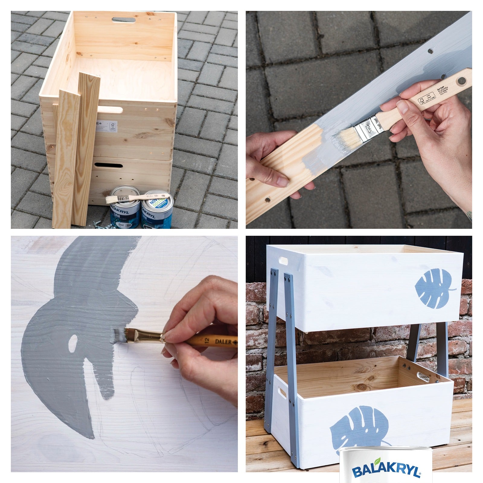 BALAKRYL UNI MAT vodou ředitelná rychleschnoucí univerzální barva na kov a dřevo_použití