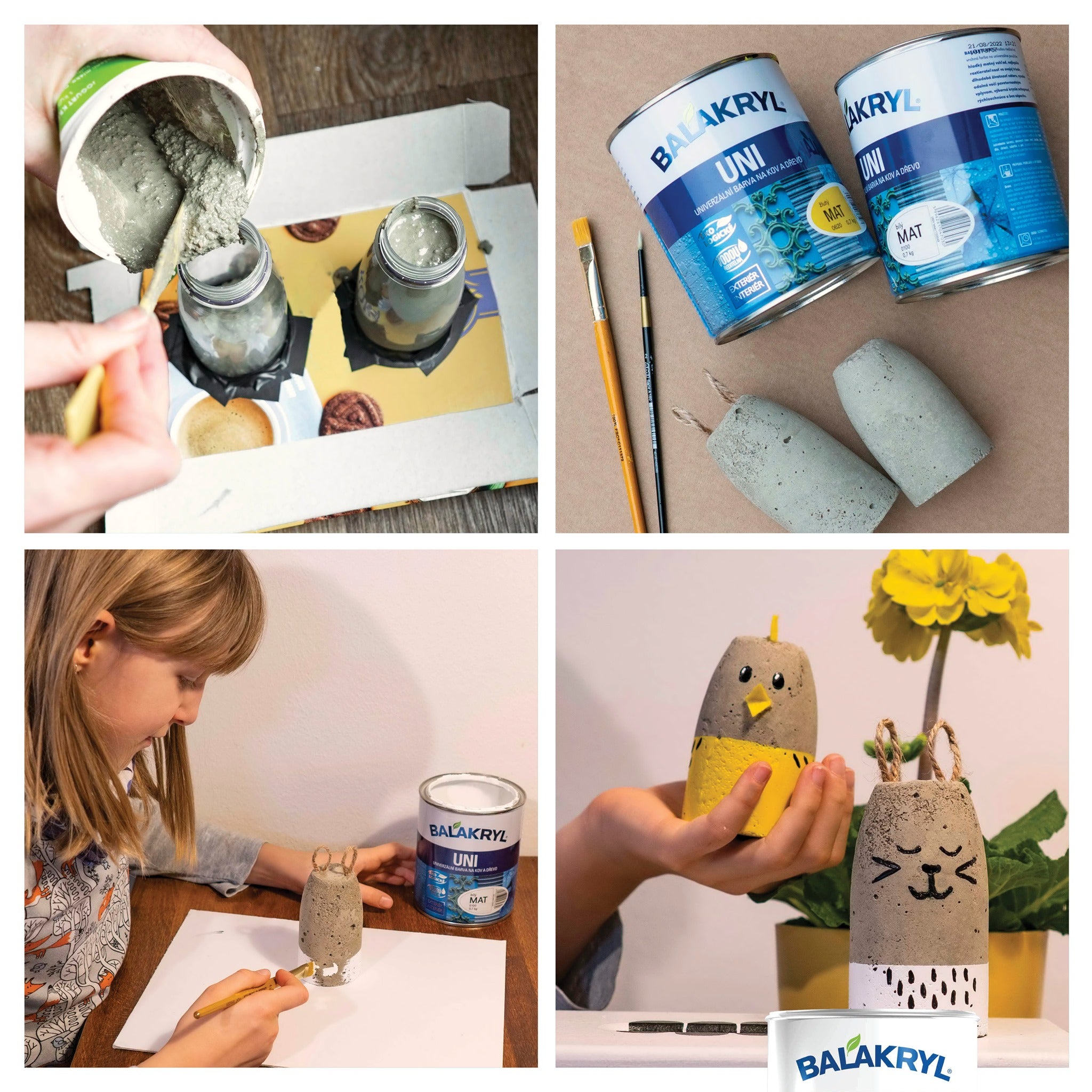 BALAKRYL UNI MAT vodou ředitelná rychleschnoucí univerzální barva na kov a dřevo_použití