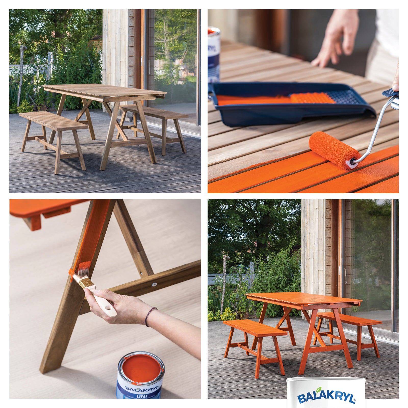 BALAKRYL UNI MAT vodou ředitelná rychleschnoucí univerzální barva na kov a dřevo_použití