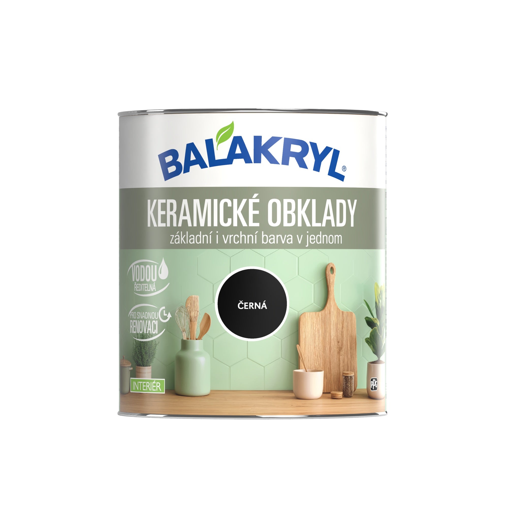 BALAKRYL KERAMICKÉ OBKLADY základná a vrchná farba_černá