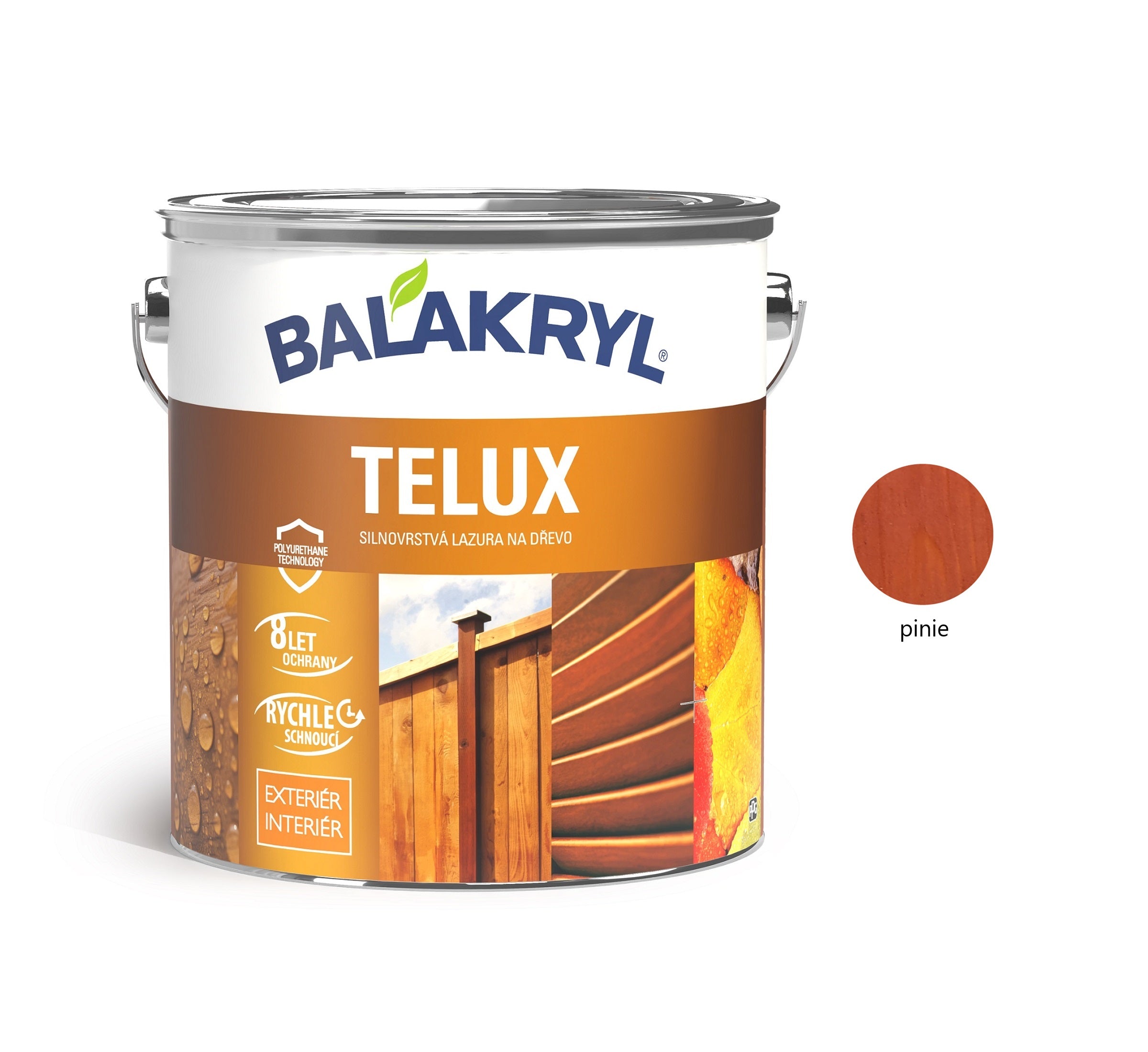 BALAKRYL TELUX silnovrstvá lazura na dřevo pinie 2,5 kg