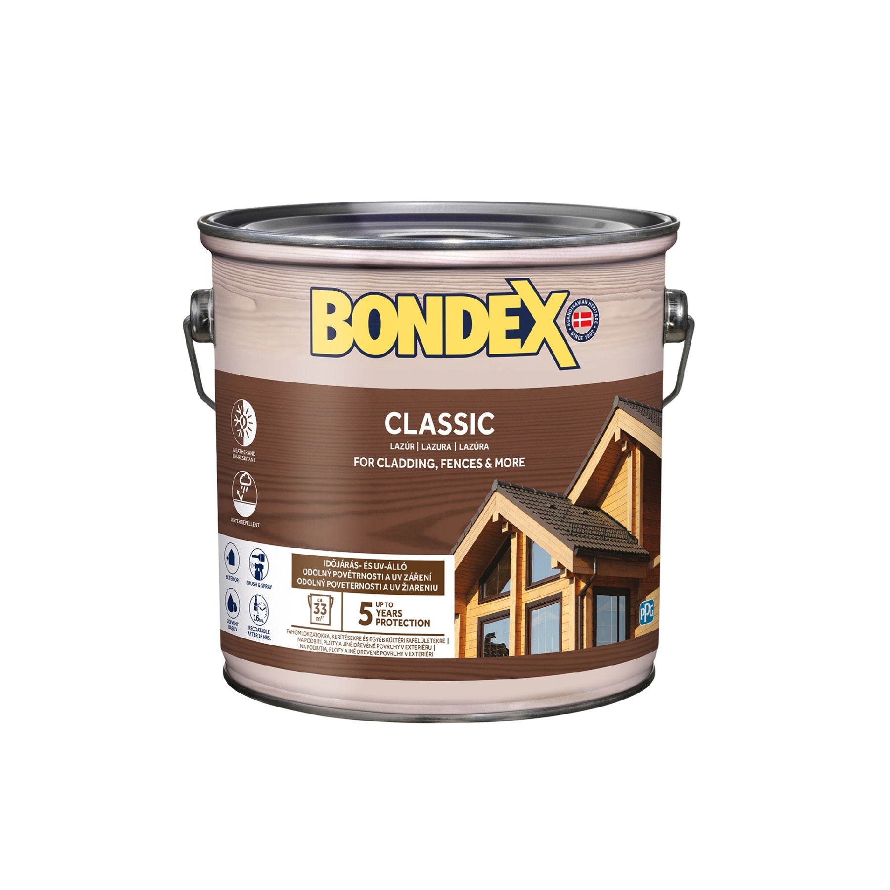 BONDEX CLASSIC tenkovrstvá syntetická lazura na dřevo exteriér