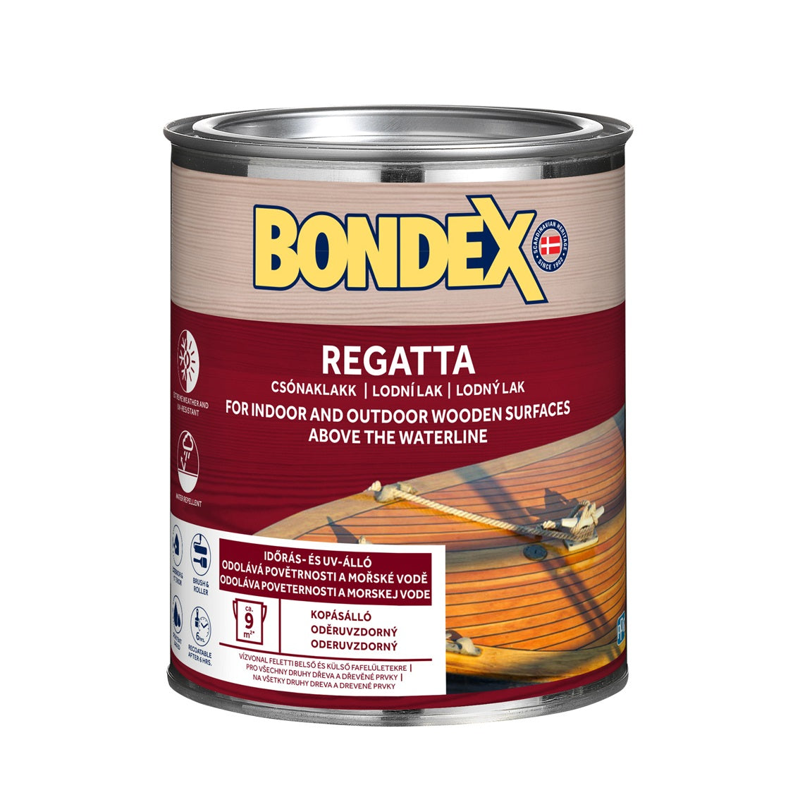 BONDEX REGATTA Bezbarvý leský lodní lak na dřevo