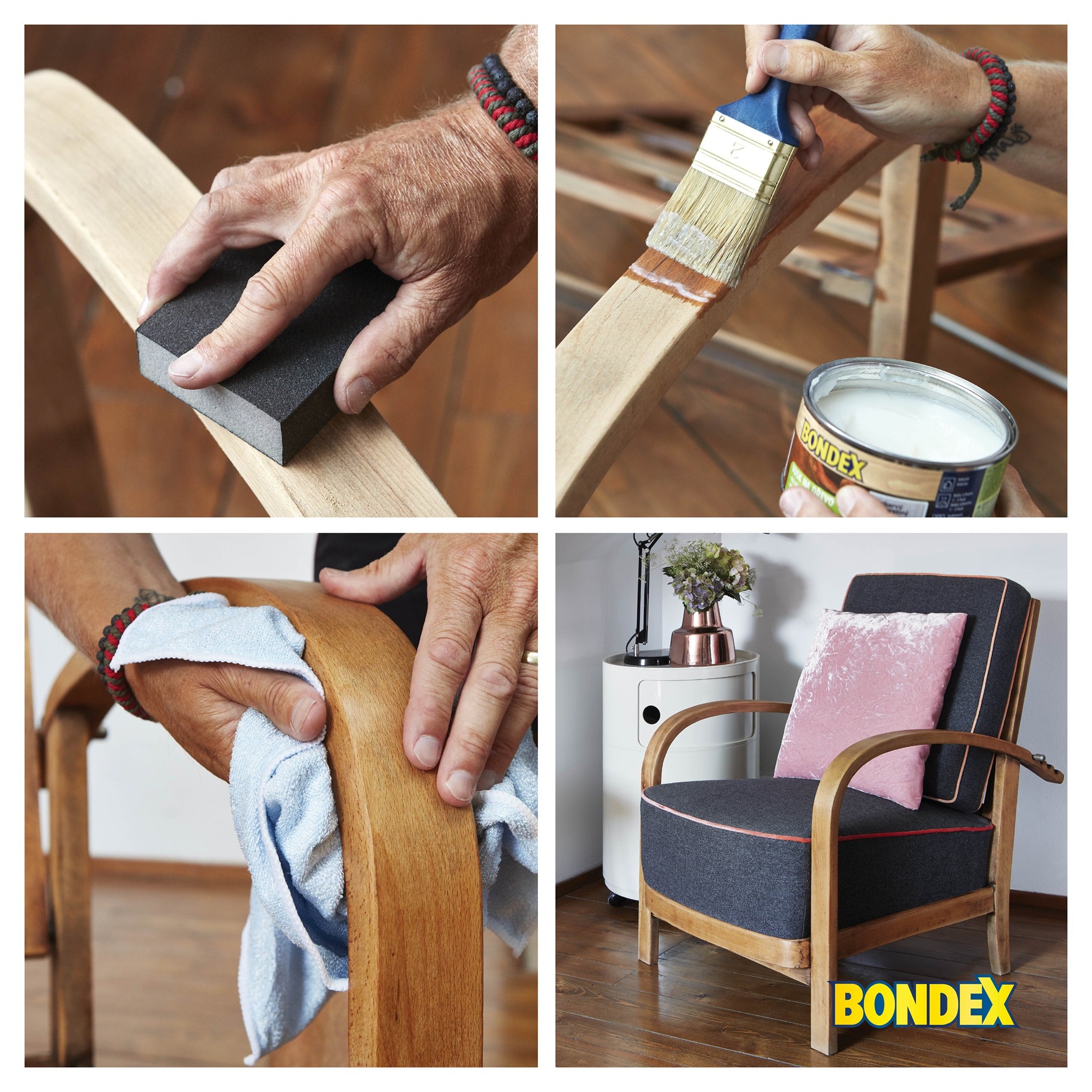 BONDEX Vosk na dřevo bezbarvý_aplikace