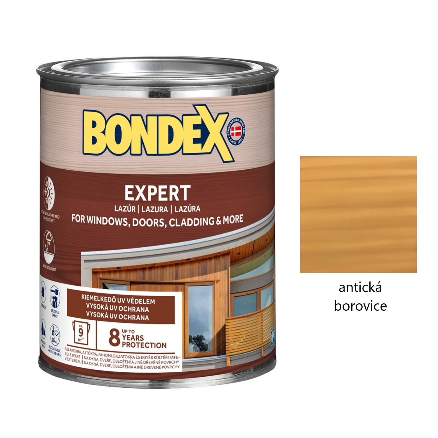 BONDEX EXPERT silnovrstvá syntetická lazura na dřevo exteriér - antická borovice