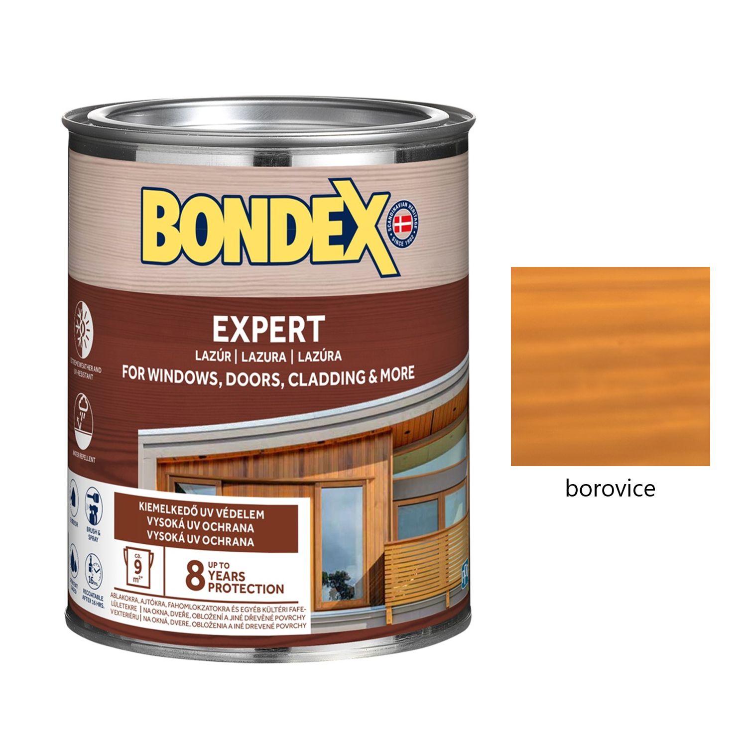 BONDEX EXPERT silnovrstvá syntetická lazura na dřevo exteriér - borovice