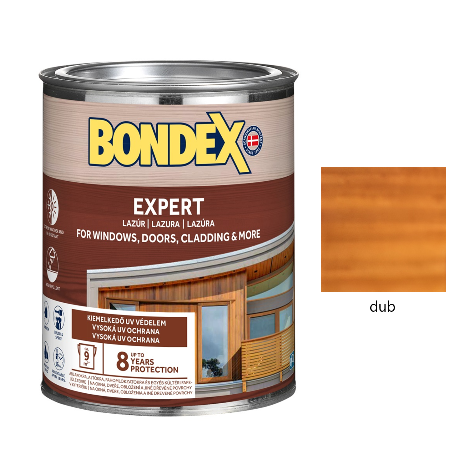 BONDEX EXPERT silnovrstvá syntetická lazura na dřevo exteriér - dub