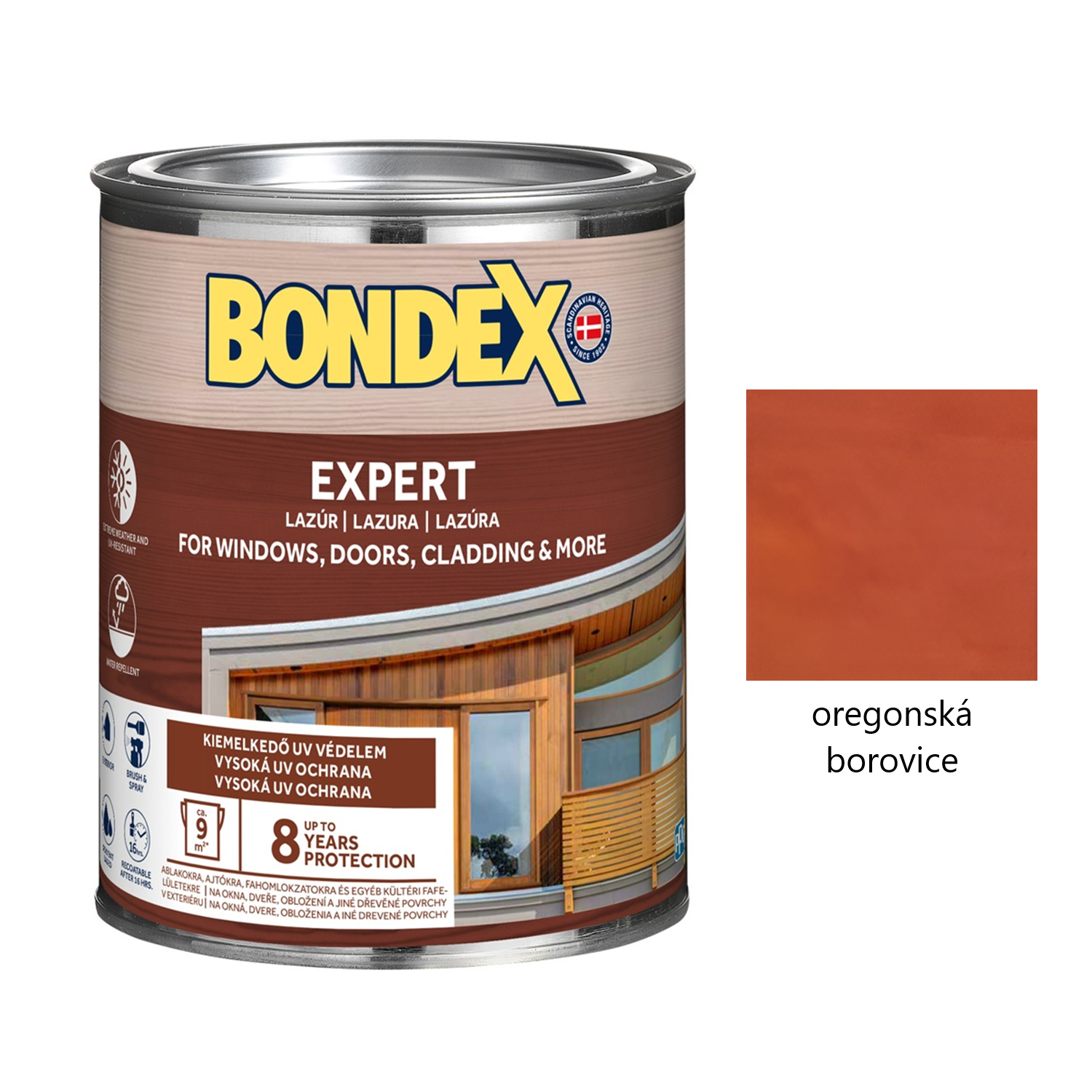 BONDEX EXPERT silnovrstvá syntetická lazura na dřevo exteriér - oregonská borovice