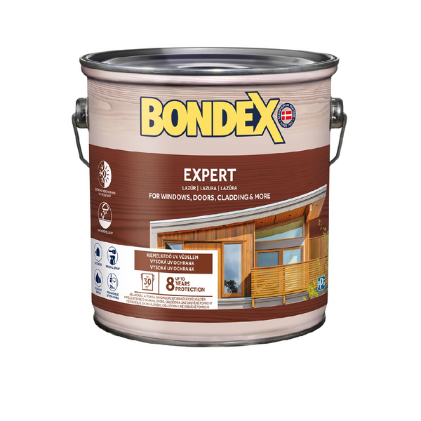 BONDEX EXPERT silnovrstvá syntetická lazura na dřevo exteriér 2,5 l