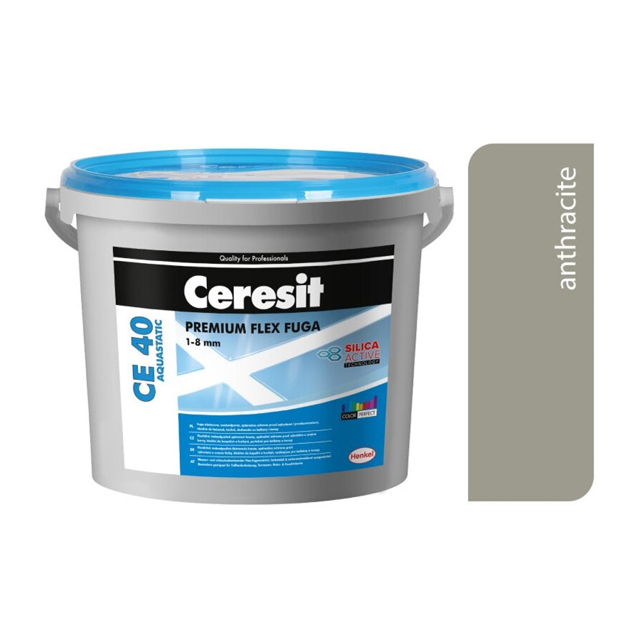 CERESIT CE 40 AQUASTATIC Flexibilní spárovací hmota 13 - Antracit