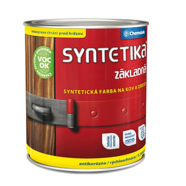 Chemolak SYNTETIKA S 2000 U základní syntetická antikorozní barva na kov a dřevo
