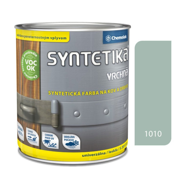Chemolak SYNTETIKA S 2013 U Vrchní syntetická lesklá barva na kov a dřevo - 1010 - Holubí šeď