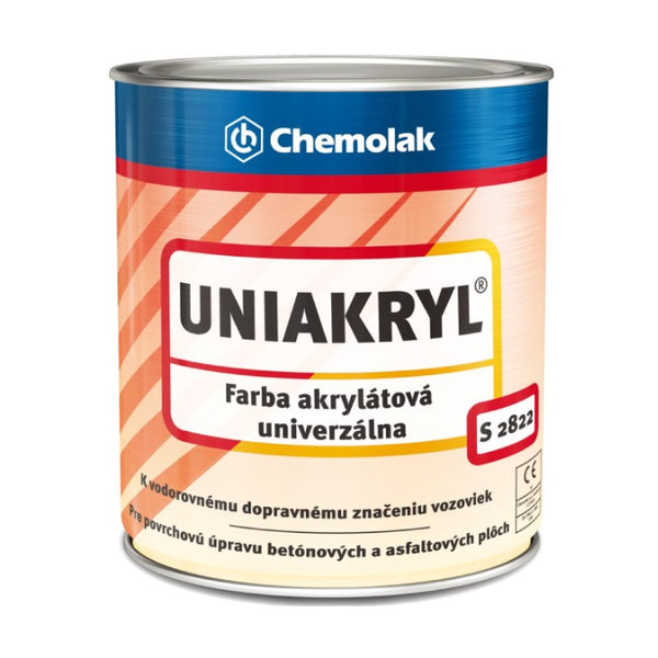 Chemolak UNIAKRYL S 2822 akrylátová otěruvzdorná univerzální matná barva