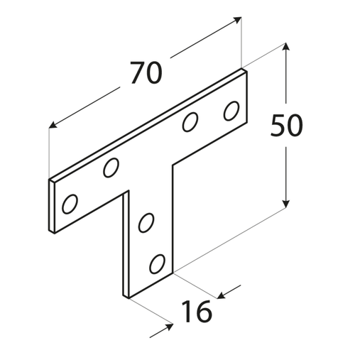 DOMAX KT 1 spojka plochá typu T