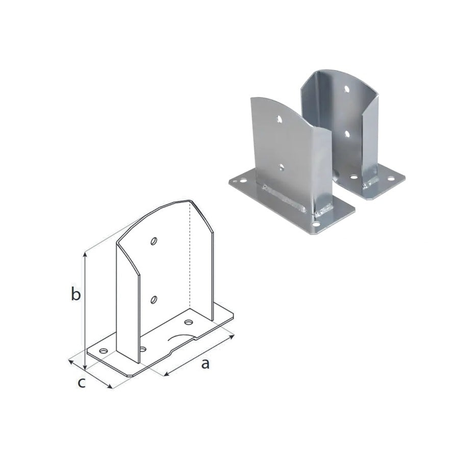 DOMAX PSD šroubovací patka sloupku 120