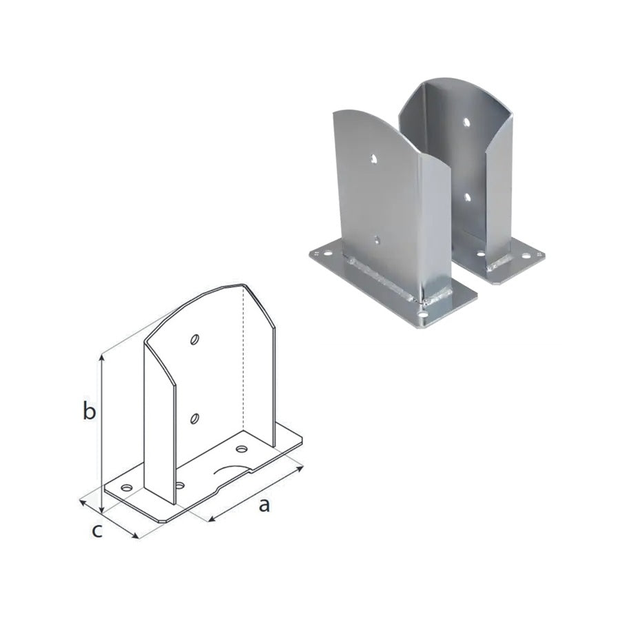 DOMAX PSD šroubovací patka sloupku 140