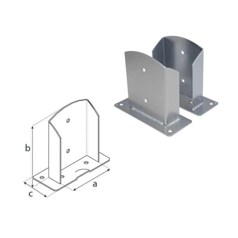DOMAX PSD šroubovací patka sloupku 160