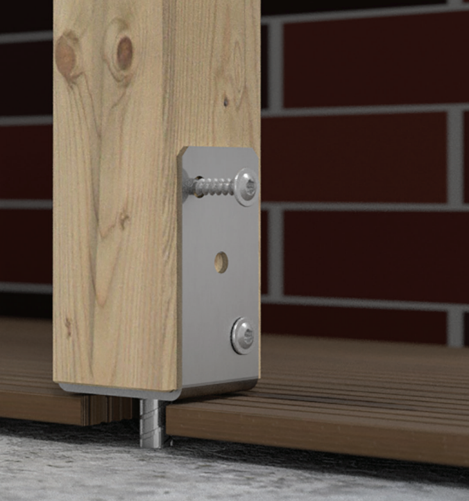 DOMAX PS zapuštěná patka sloupku typu U