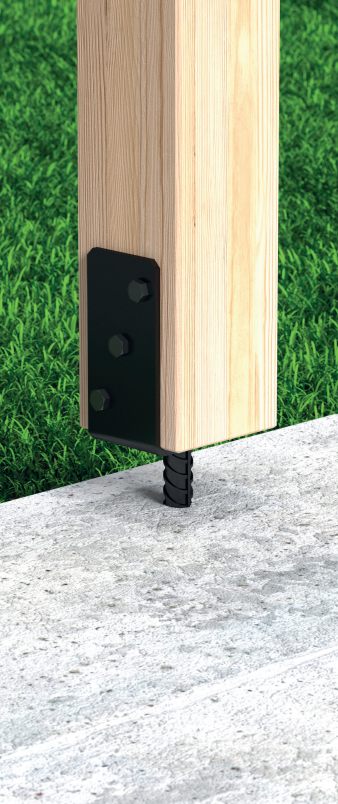 DOMAX PS zapuštěná patka sloupku typu U