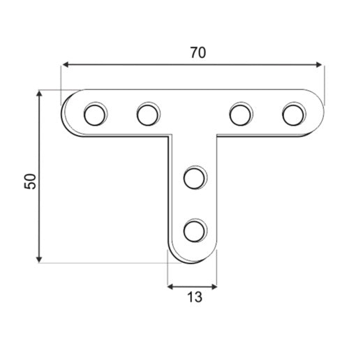DOMAX FKT 70/50 montážní úhelník typu T