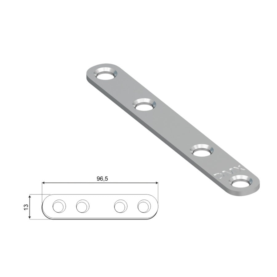 DOMAX FLW 100 zaoblená montážní spojka montáž