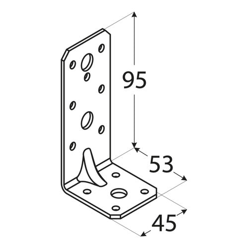 DOMAX KPK 4 úhelník s prolisem