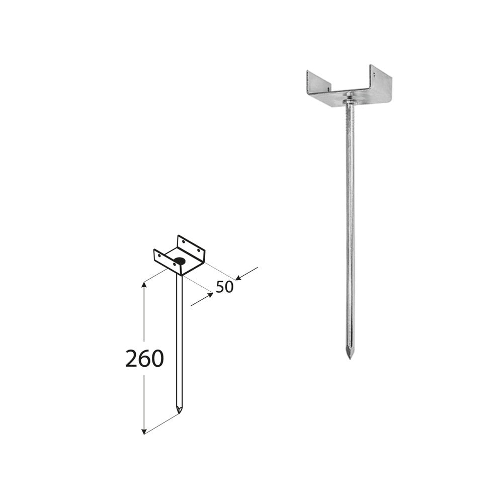 DOMAX PD 260-50 podpěra na střešní latě