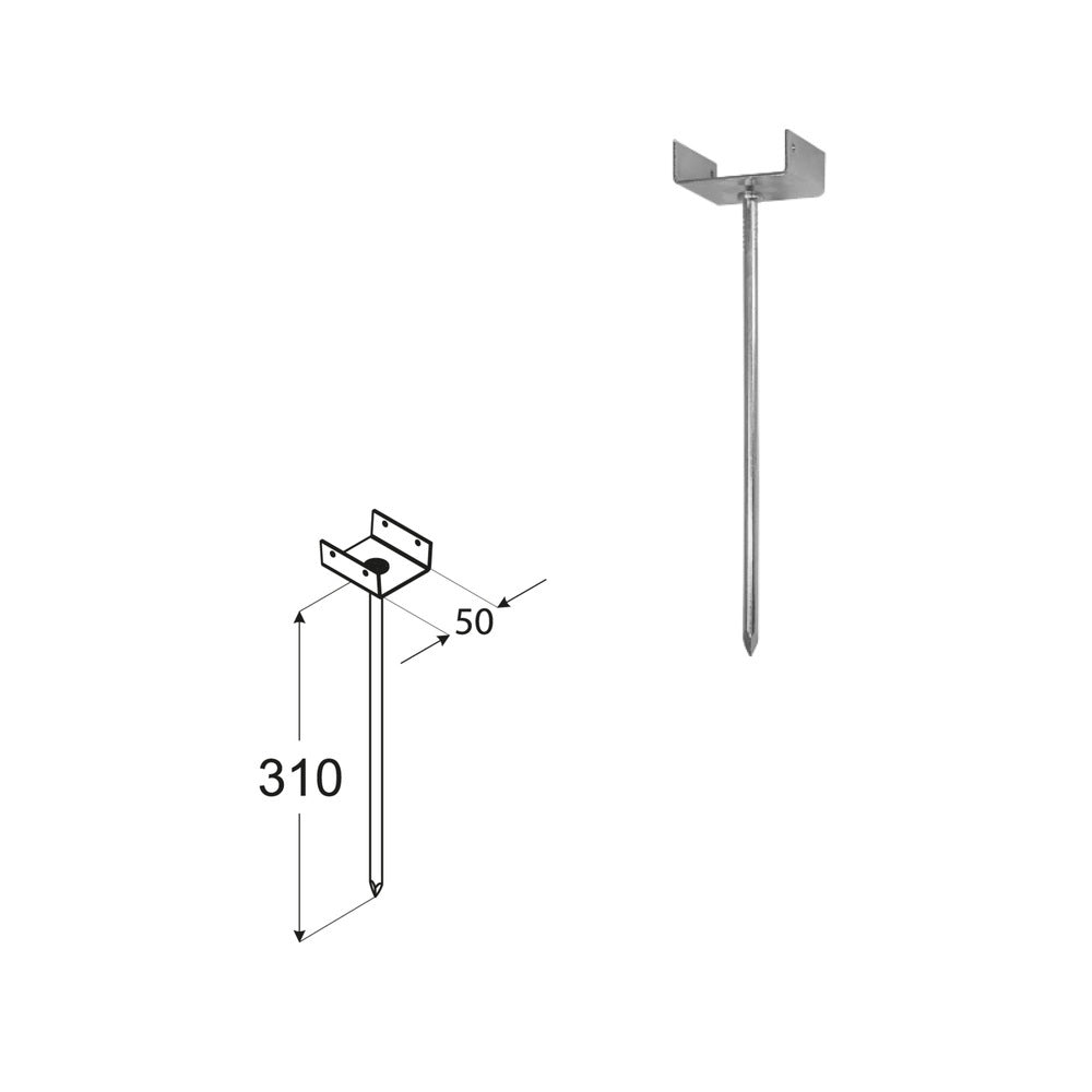 DOMAX PD 310-50 podpěra na střešní latě