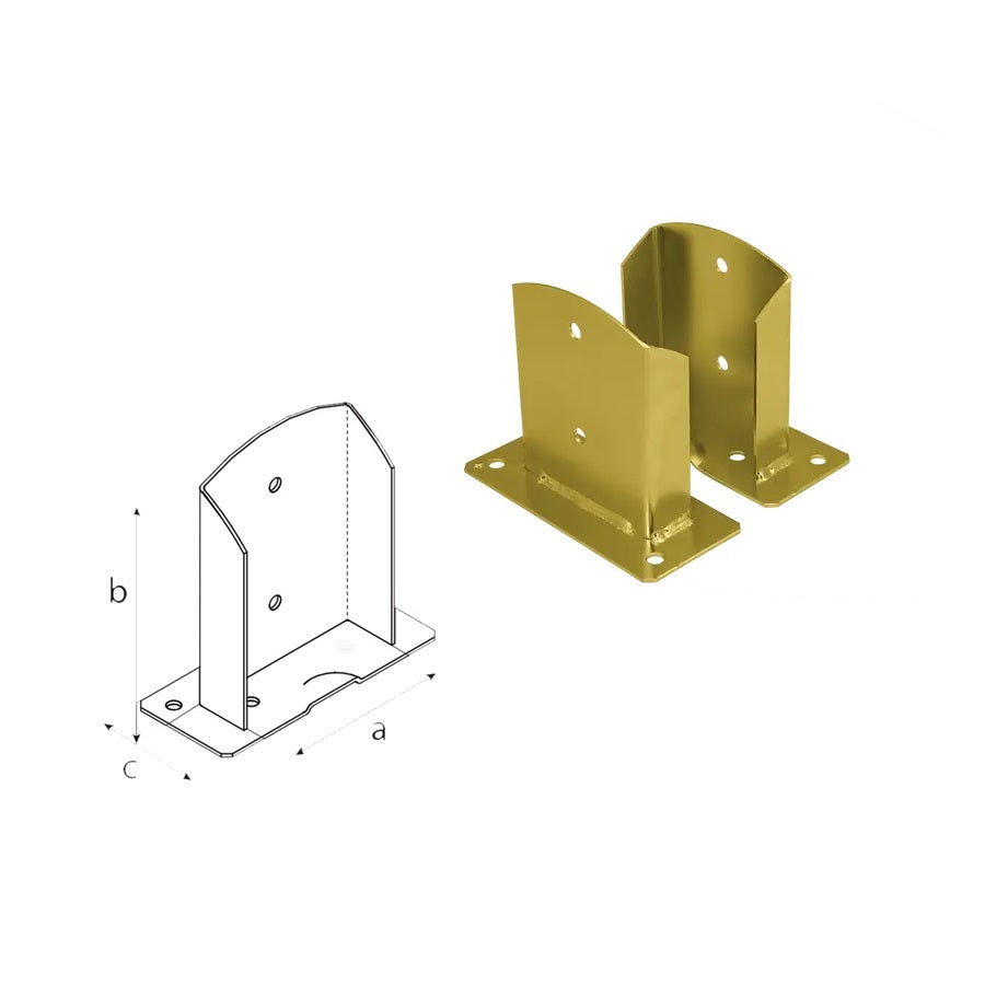 DOMAX PSD šroubovací patka sloupku ZNZ 120