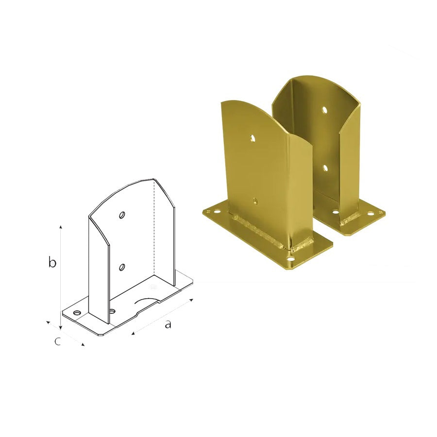 DOMAX PSD šroubovací patka sloupku ZNZ 140