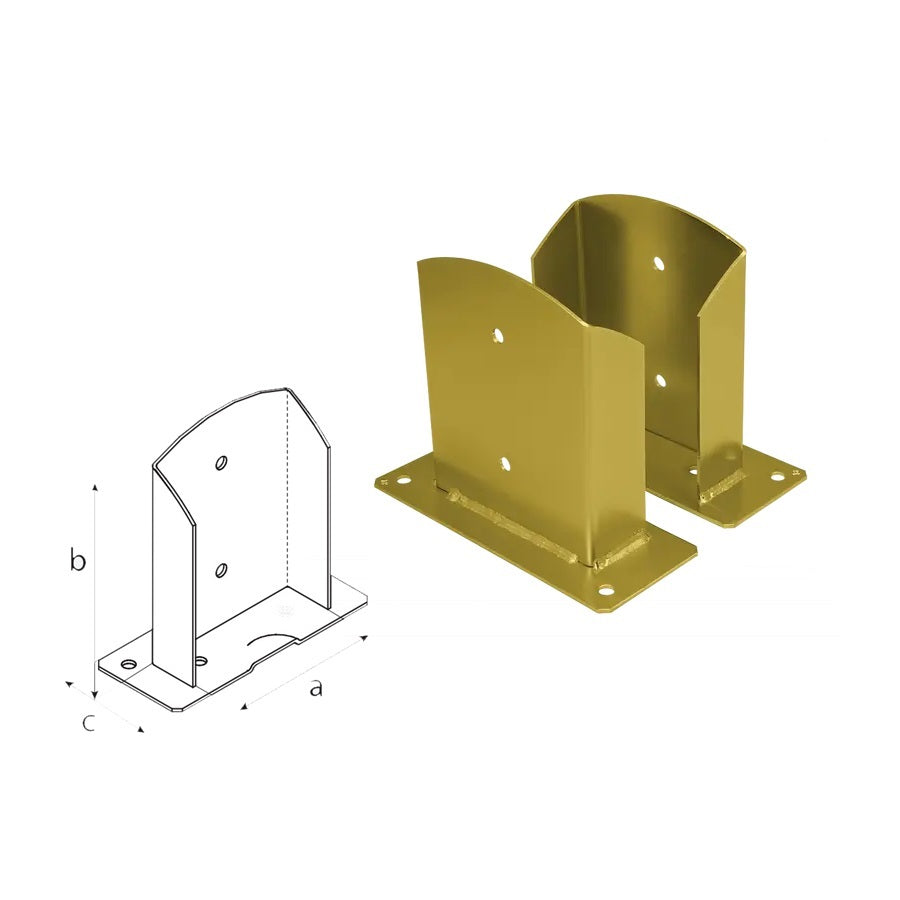 DOMAX PSD šroubovací patka sloupku ZNZ 160