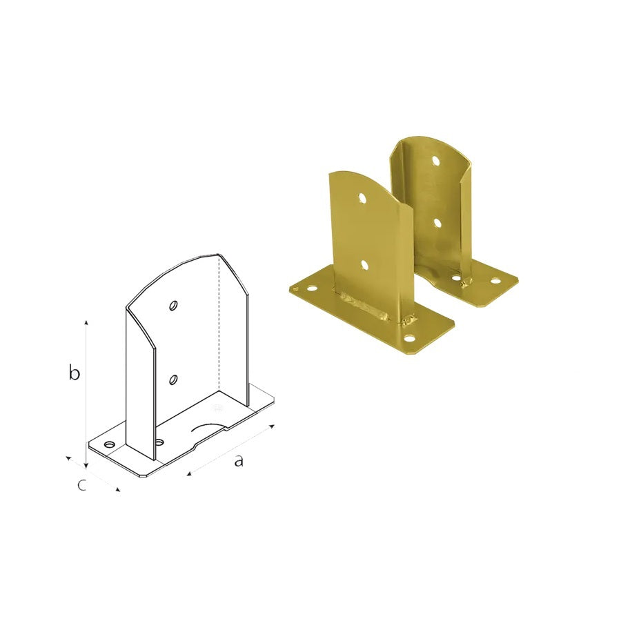 DOMAX PSD šroubovací patka sloupku ZNZ 90