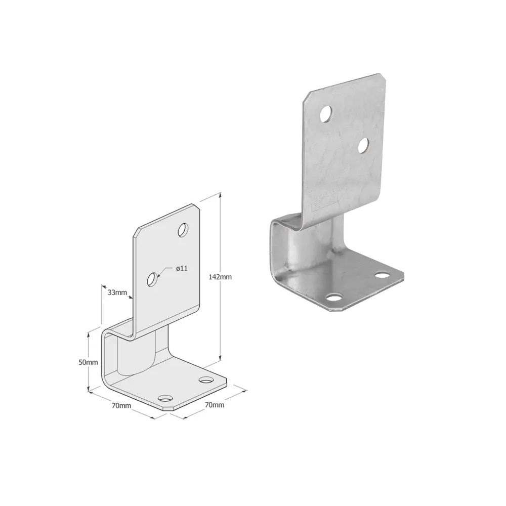 DOMAX PSK šroubovací patka sloupku ZNO