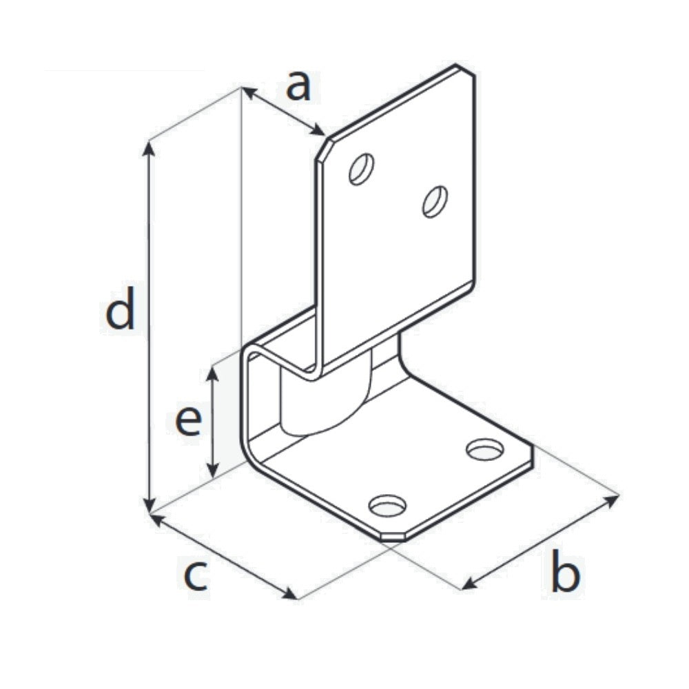 DOMAX PSK šroubovací patka sloupku technické parametry
