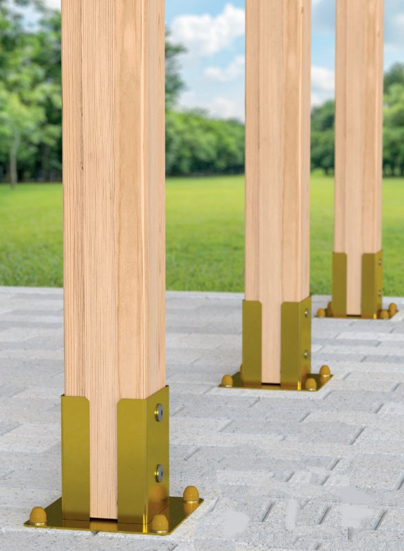 DOMAX PSPD zašroubovací patka sloupku se čtvercovou základnou (ZNZ)