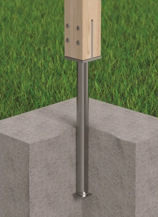 DOMAX PSW R500 zapuštěná patka sloupku typu U (ZNO)