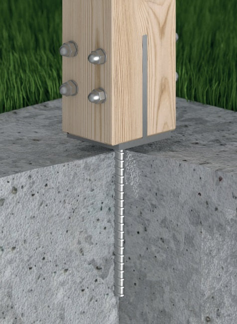 DOMAX PSW zapuštěná patka sloupku oboustranná (ZNO)