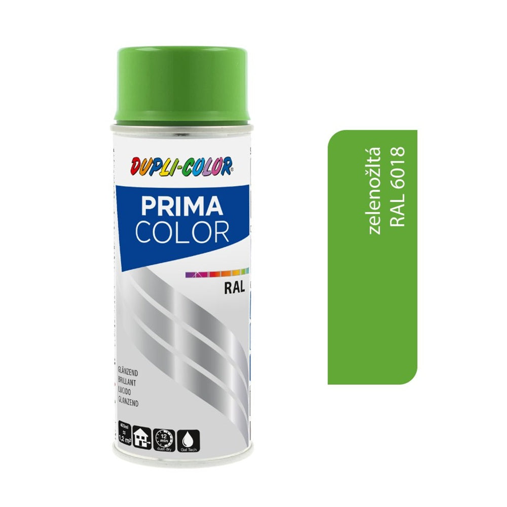 DUPLI COLOR Prima Akrylová barva ve spreji RAL 6018 Zelenožlutá
