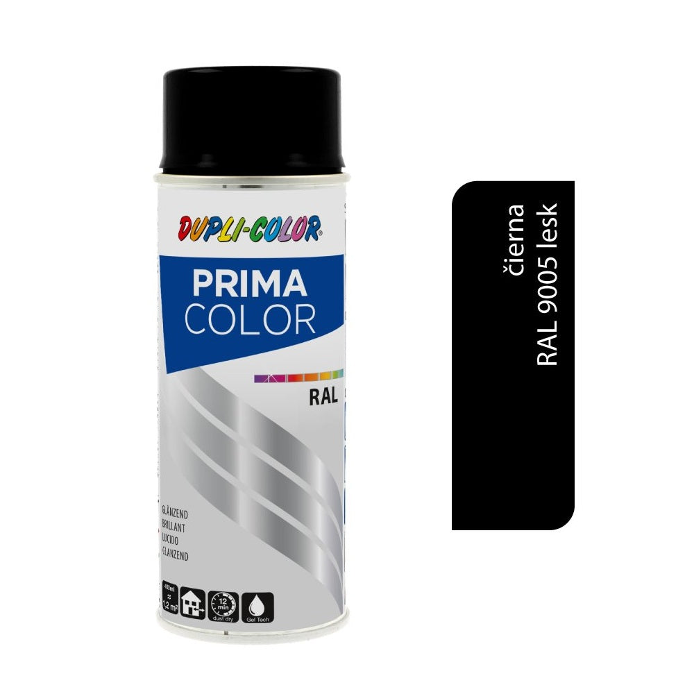 DUPLI COLOR Prima Akrylová barva ve spreji RAL 9005 Černá lesk