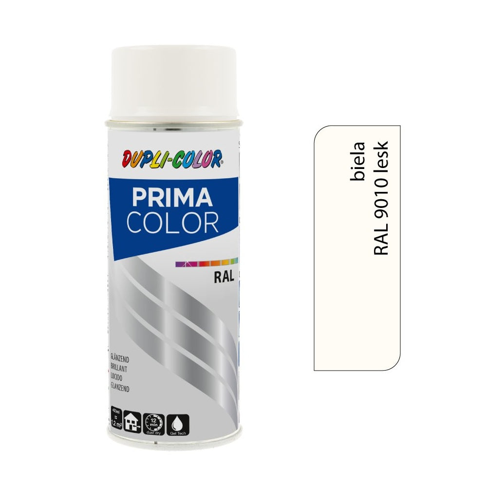DUPLI COLOR Prima Akrylová barva ve spreji RAL 9010 Bílá lesk