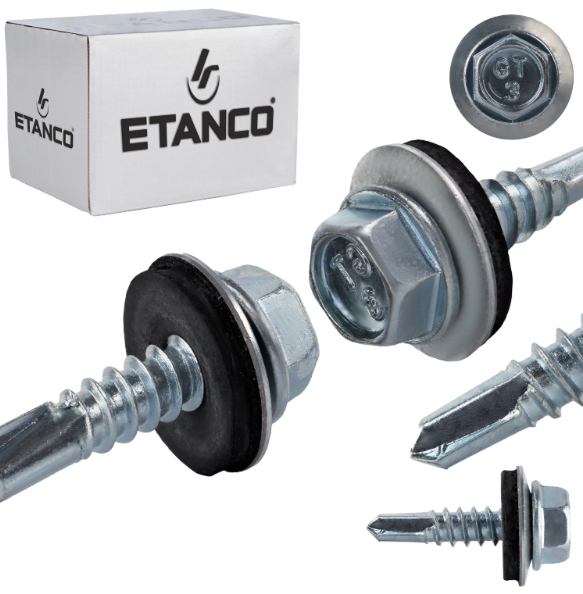 ETANCO GT 3 Ø4,8 mm šroub pro upevňování plechů s podložkou Z14