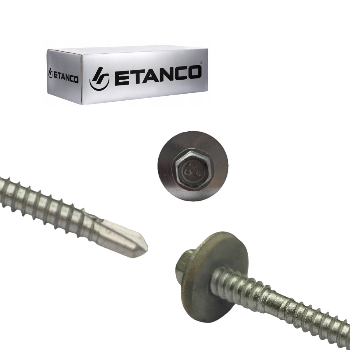 ETANCO GTR 6 SP Ø5,5 / 6,3 mm šroub pro upevnění sendvičových panelů s podložkou A19